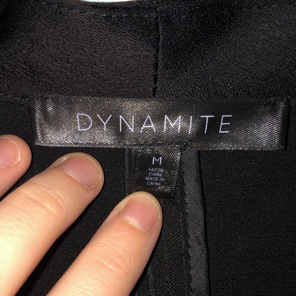 Dynamite black blazer with tie on the waist - Picture 4 of 4